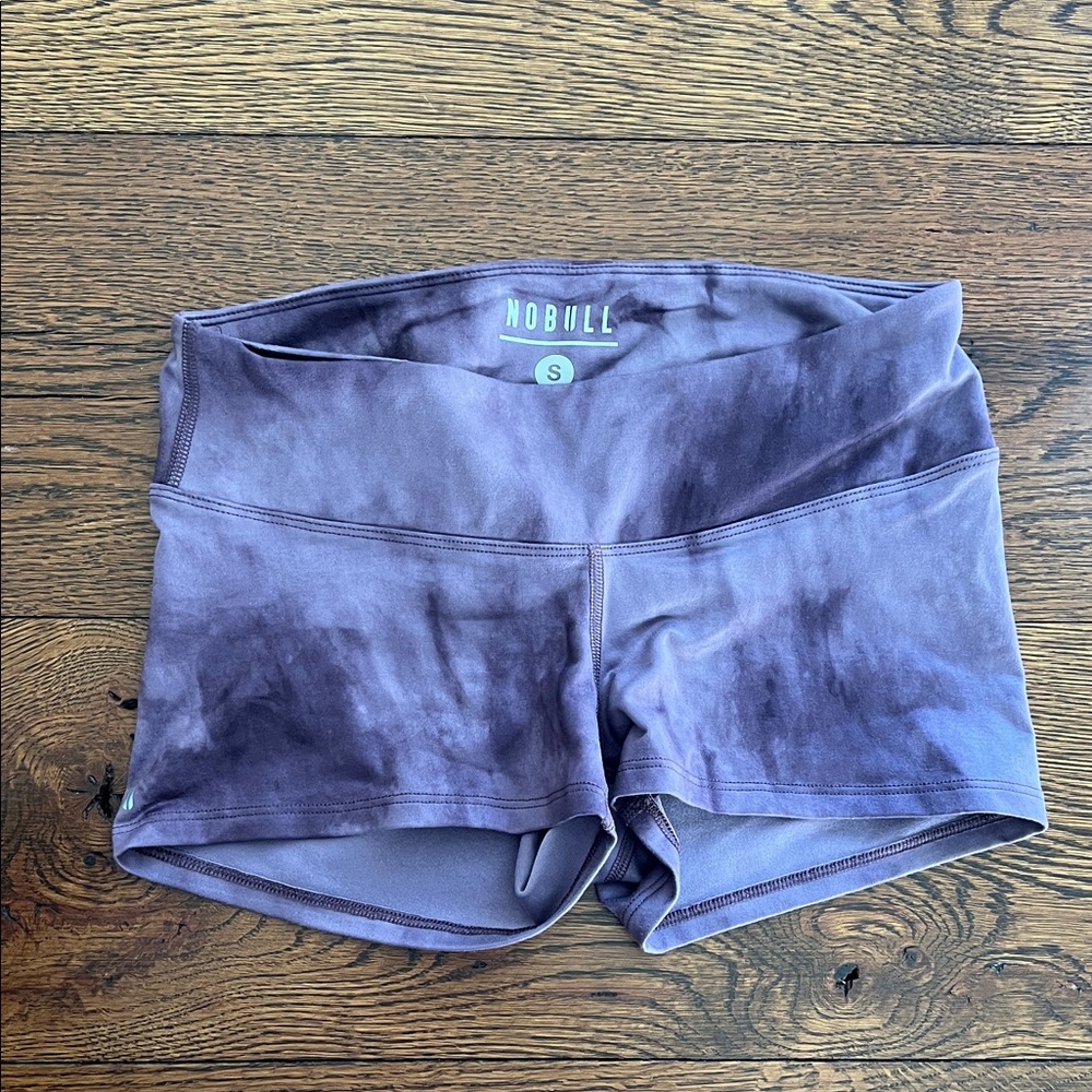 NOBULL Women's Athletic Shorts in Purple Tie-Dye